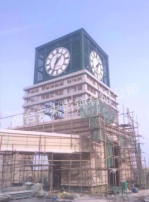 厂家定制直销广场建筑钟表广场景观塔钟 圆形商场挂式时钟